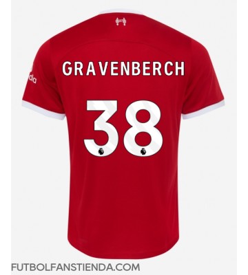 Liverpool Ryan Gravenberch #38 Primera Equipación 2023-24 Manga Corta